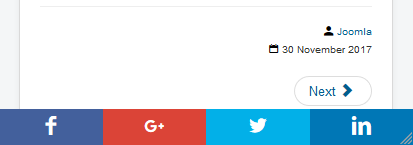 Fixed footer after
