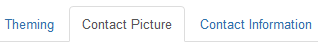 Click the contact picture tab