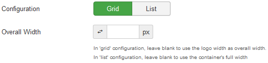 Choose the overall configuration