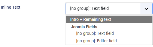 The text parameter